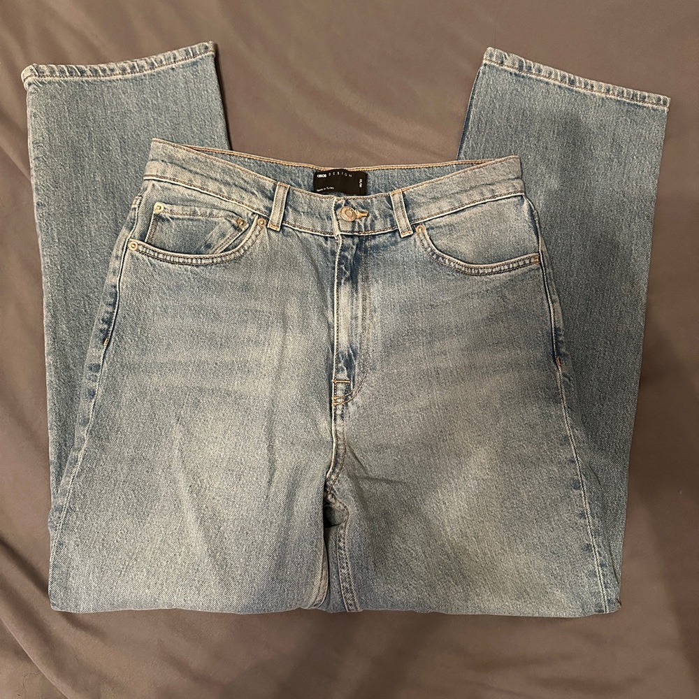 ASOS DESIGN high rise farleigh 'slim' mom jeans (W30 L32) - Picture 7 of 8